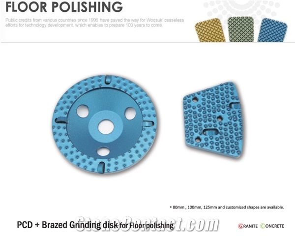 Pcd+ Brazed Grinding Disk for Floor Polishing