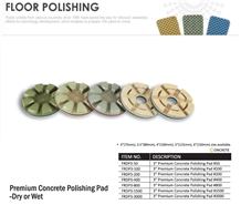 Premium Concrete Polishing Pad -Dry or Wet