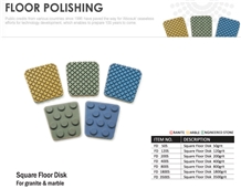 Square Floor Polishing Disc for Granite, Marble Square Floor Polishing Disc for Granite, Marble