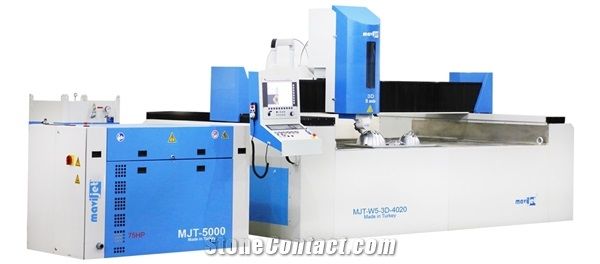 Mavijet 5 Axis 3D CNC Bridge Type Waterjet Machine Mjt-W53d-3020