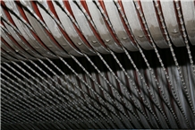 Multi-Wire for Cutting Marble, Granite Slabs