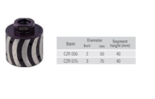 Crescent Seg Drum Wheel with Resin - Wet Grinding