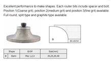 Demi Bullnose Edge Profiler Router Bit