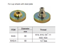 Magnetic Adaptor for Cup Wheels with Steel Plate