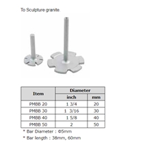 Profile Blade, Laser Welded Dry-Wet to Sculpture Granite