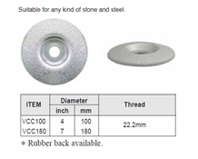 Vacuum Brazed Convex Dry Grinding Cup