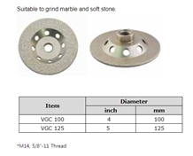 Vacuum Brazed Grinding Cup