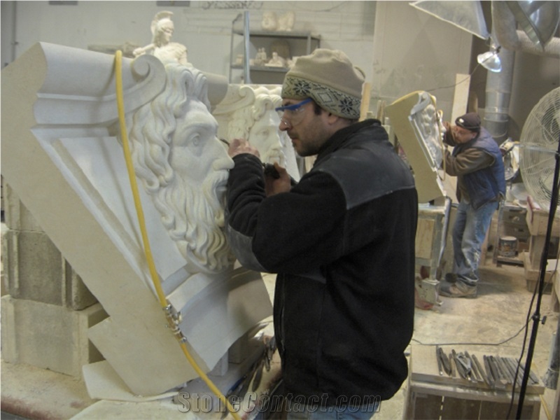 Mara Creme Limestone Masonry, Wall Ornaments