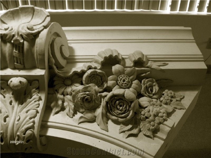 Mara Creme Limestone Masonry, Wall Ornaments