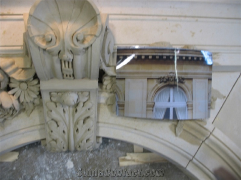 Mara Creme Limestone Masonry, Wall Ornaments