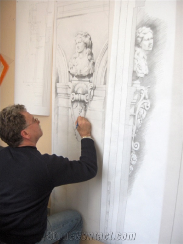 Mara Creme Limestone Masonry, Wall Ornaments