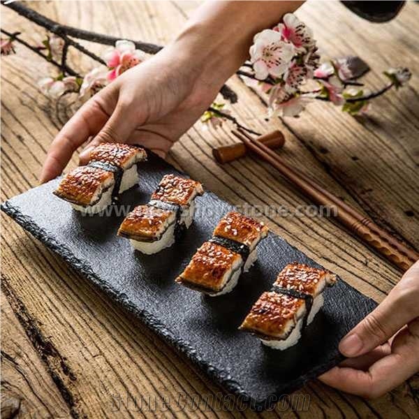 Rectangle Shape Black Square Slate Cheese Board