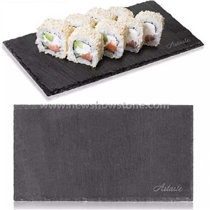 Rectangle Shape Black Square Slate Cheese Board