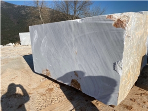 Marble Blocks from Kavala Greece, Kavala Semi White Marble Block