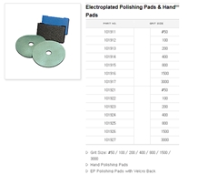 Electroplated Polishing Pads Hand Pads