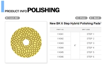New Bk 6 Step Hybrid Polishing Pads