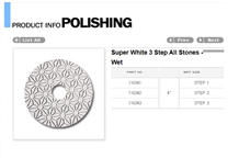 Super White 3 Step All Stones-Wet Polishing