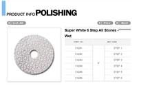 Super White 6 Step All Stones-Wet Polishing