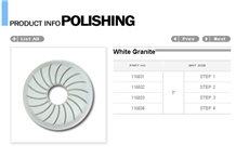 White Granite Polishing Pads White Granite Polishing Pads