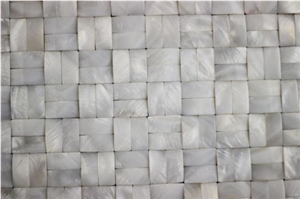 3dwhite Fresh Water Shell Mosaic Tile Msw1021