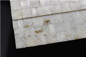 3dwhite Fresh Water Shell Mosaic Tile Msw1021