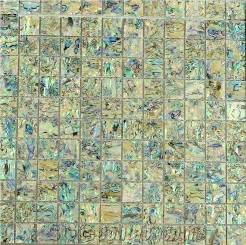 Blue Abalone Shell Mosaic Tiles Ms1001