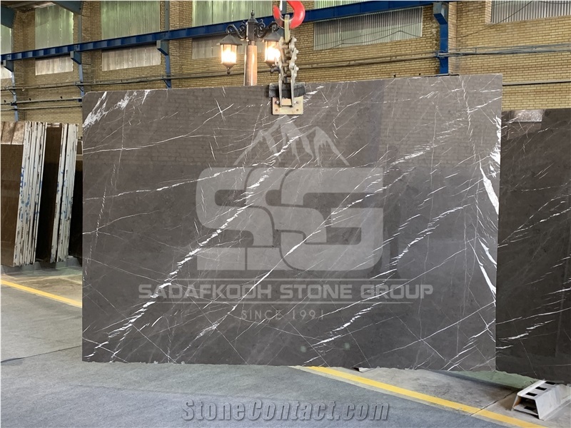Pietra Gray Marble Tiles, Slab