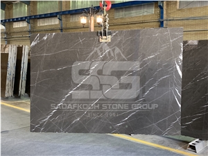 Pietra Gray Marble Tiles, Slab
