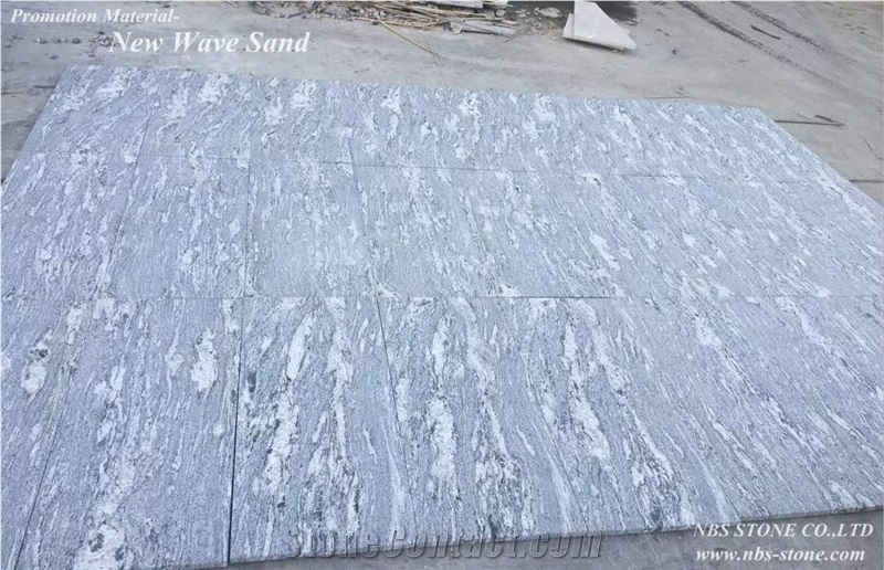 New Wave Sand Granite Wall Floor Covering Project