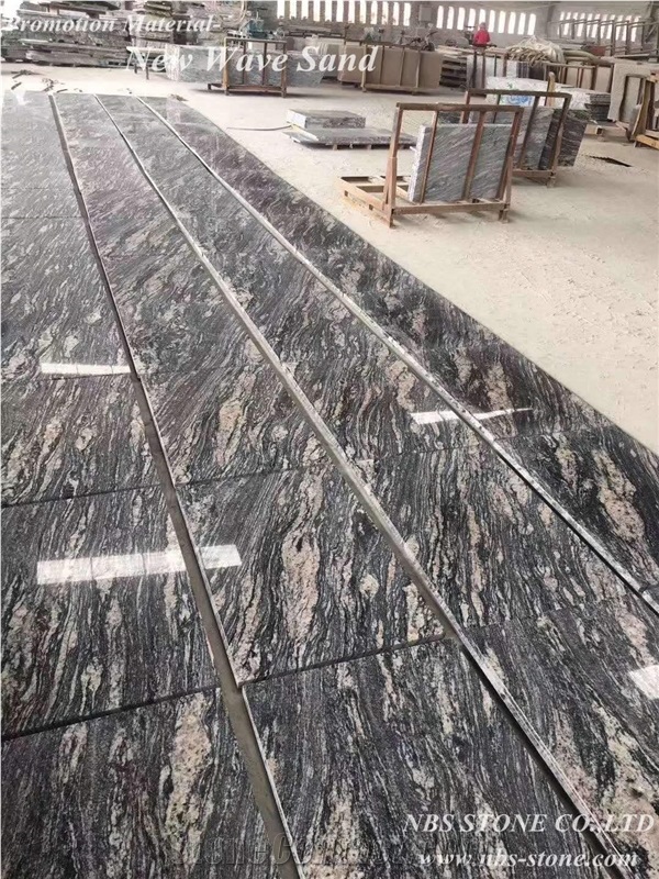 New Wave Sand Granite Wall Floor Covering Project