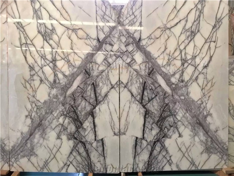 Milas Lilac Medium Marble Tile Bathroom Wall Design