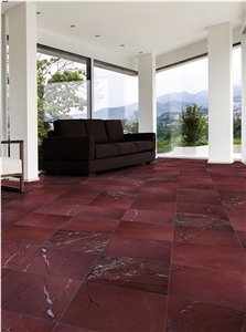 Rosso Laguna Marble Slab, Turkey Red Stone Tile