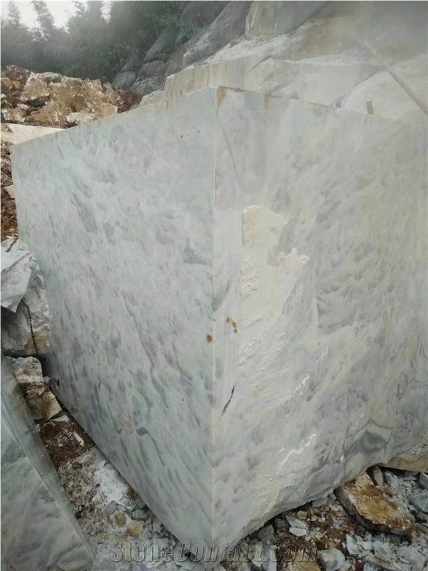 Silver Cloudy White Marble Slab,Fantasy Spray Vein