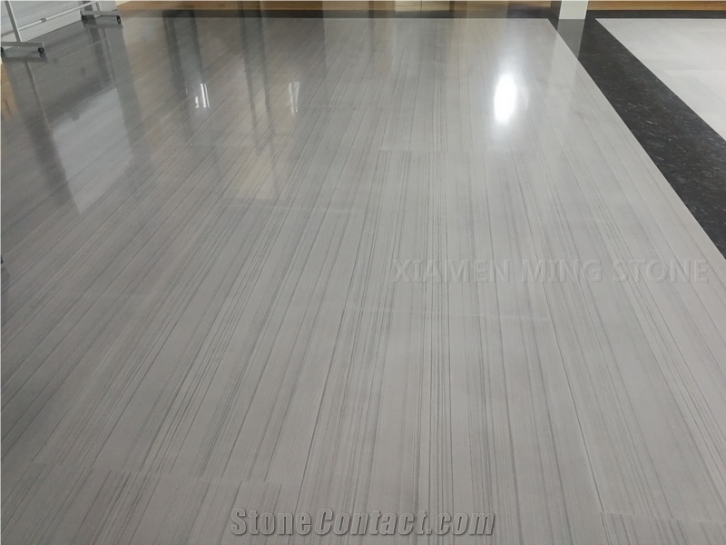 Striato Grigio Linlang Grey Wood Vein Marble Slab,Vein Cut Slab