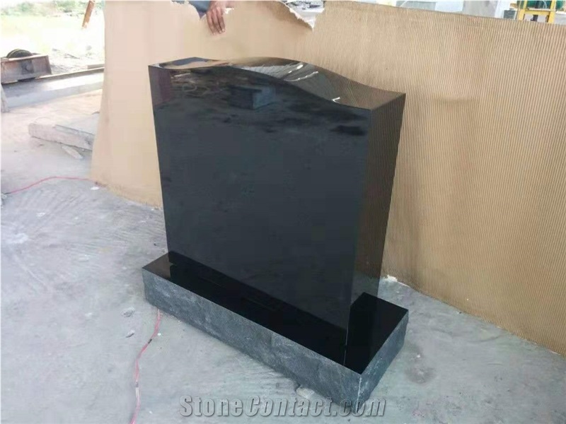 Black Headstone,Monument,Gravestone,Simple Style