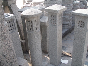 Garden Lanterns in Blue Lime Stone