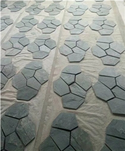 Natural Green Slate Flagstone,Crazy Pave,Flooring