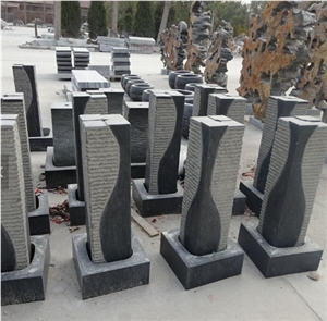 Small Fountain Stone in Grey Granite G654 Outdoor