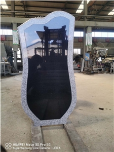 Granite Insert Monument Black and G603 Tombstone