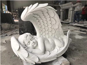 Handmade Marble Garden Four Butterfly Angel
