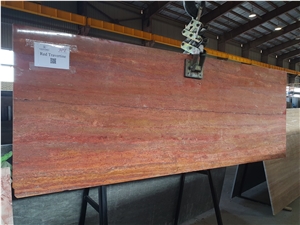 Red Travertine Blocks