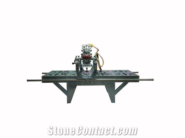 Race 5 Axis Stone Processing Center:Cutting with disk, Miter cut, Profiling, Drainboard, Drainergrooves