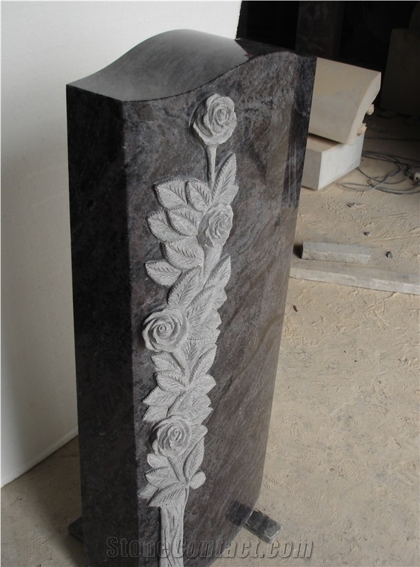 Dark Lavender Blue Stone for Grave Monument