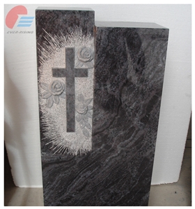 Lavender Blue Customizsed Headstone
