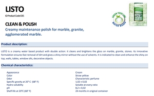 Bellinzoni Listo-Cleans and Polish Marble and Granite