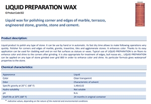 Bellinzoni Preparato Liquido- Liquid Wax for Corners and Edges