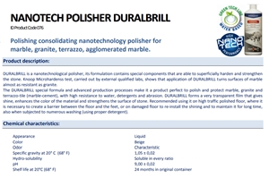 Duralbrill Maintenance Polisher for Marbles, Terrazzo, Engineered Stones