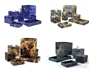 Semi Precious Stone Bathroom Accessories