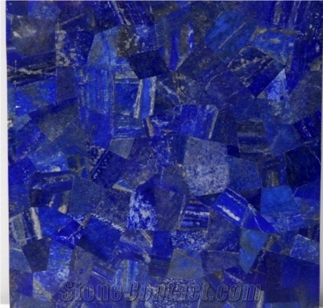 Sodalite Blue Semiprecious Stone Table Top