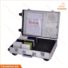 Stone Quartz Aluminumn Display Sample Suitcase
